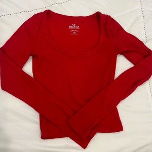 Hollister Red long sleeve